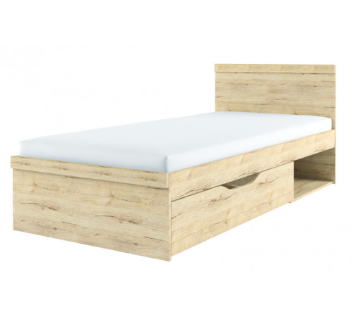 Односпальная кровать Оскар 90 с выдвижным ящиком Односпальная кровать Оскар 90 с выдвижным ящиком