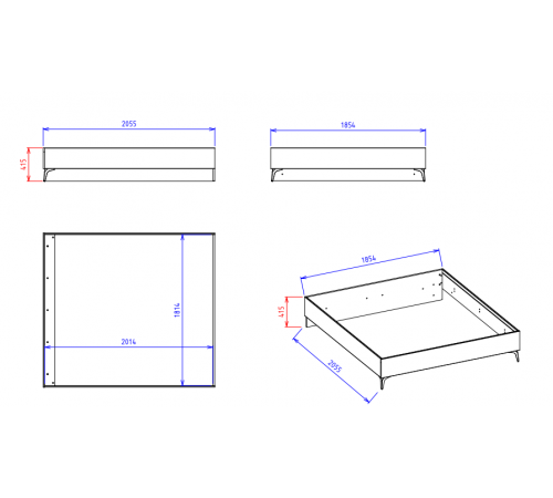 Кровать в спальню Лоретто (Loretto) LORET-26 Кровать в спальню Лоретто (Loretto) LORET-26