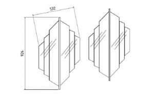 Зеркало для Буфета Монтего MONT-11