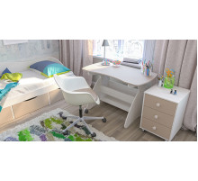 Детская прикроватная тумба с ящиками Комби МН-211-04 капучино Детская прикроватная тумба с ящиками Комби МН-211-04 капучино