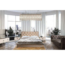 Двуспальная кровать с подъемным механизмом BOGEMIA (жемчуг) Двуспальная кровать с подъемным механизмом BOGEMIA (жемчуг)